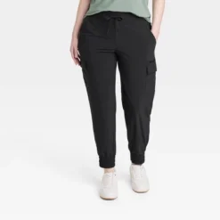Women's Active Light Mid-Rise Cargo Jogger Pants - All In Motion™ -All In Motion GUEST 09e21347 ff46 4859 8942 1024eef71fa5
