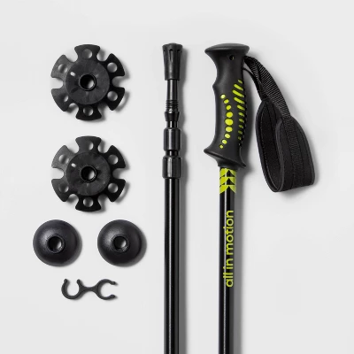2pk Adjustable Trekking Poles Black - All In Motion™: Aluminum, Rubber Handles 4 2pk Adjustable Trekking Poles Black - All In Motion™: Aluminum, Rubber Handles - Image 2
