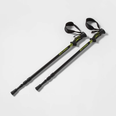2pk Adjustable Trekking Poles Black - All In Motion™: Aluminum, Rubber Handles 5 2pk Adjustable Trekking Poles Black - All In Motion™: Aluminum, Rubber Handles - Image 3