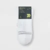 Men's 3pk Quarter Crew Socks - All In Motion™ White 6-12: Cushioned Heel, Flat Seams, Midweight Knit -All In Motion GUEST 11dcf285 f9be 4664 8486 86af675512c8