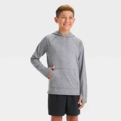 Boys' Soft Stretch Hooded Sweatshirt - All In Motion™ -All In Motion GUEST 13d28775 666a 4812 855c d0f971abc96f
