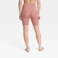 Women's Brushed Sculpt Pocketed Bike Shorts 8" - All In Motion™