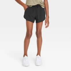Girls' Double Layered Run Shorts - All In Motion™ -All In Motion GUEST 1c57898a abe4 4cfd 8c4e c1e9392c488b