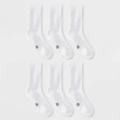 Women's Cushioned Foundation 6pk Athletic Crew Socks - All In Motion™ White 4-10: Recycled Polyester, Arch Support, Zone Cushioning 7 Women's Cushioned Foundation 6pk Athletic Crew Socks - All In Motion™ White 4-10: Recycled Polyester, Arch Support, Zone Cushioning -All In Motion GUEST 21668575 f563 45a0 8b13 1d56d2d957e1