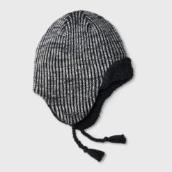 Boys' Knitted Crown Beanie - All In Motion™ Black