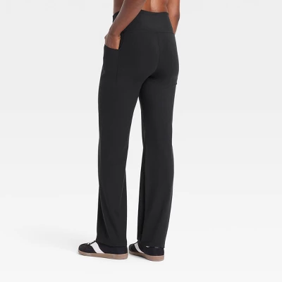Women's Dynamic Flex High-Rise Pocketed Straight Leg Pants - All In Motion™ 3 Women's Dynamic Flex High-Rise Pocketed Straight Leg Pants - All In Motion™