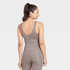 Women's Light Support V-Neck Cropped Sports Bra - All In Motion™