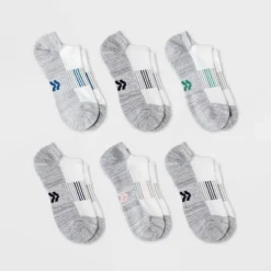 Women's Finish Line Striped Cushioned 6pk No Show Athletic Socks - All In Motion™ 4-10 -All In Motion GUEST 34e872c9 85df 44f2 a9e1 fe7e6c32319c