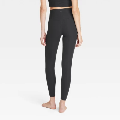 Women's Everyday Soft High-Rise Ribbed 7/8 Leggings - All In Motion™ 3 Women's Everyday Soft High-Rise Ribbed 7/8 Leggings - All In Motion™