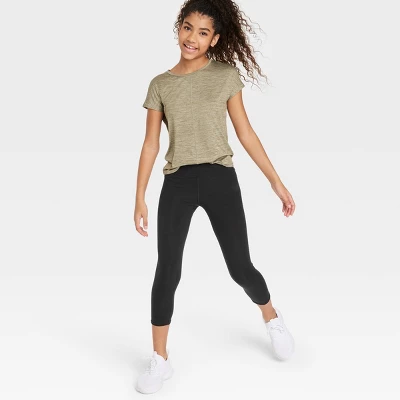 Girls' Core Cropped Leggings - All In Motion™ 4 Girls' Core Cropped Leggings - All In Motion™ - Image 2