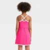 Girls' Knit Contrast Trim Dress - All In Motion™