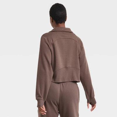 Women's Half Zip Fleece Pull Over - All In Motion™ 5 Women's Half Zip Fleece Pull Over - All In Motion™ - Image 3