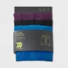 Men's Active 3pk Boxer Briefs - All In Motion™ Heathered Purple