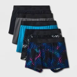 Boys' 5pk Boxer Briefs - All In Motion™ Teal Blue -All In Motion GUEST 4dfb9c12 8244 4616 adf7 6429ccc5cd0b