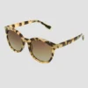 Women's Round Tortoise Shell Print Sunglasses With Polarized Lenses - All In Motion™ Brown -All In Motion GUEST 553886d6 a6d7 4a14 b1d9 91ef823943c9