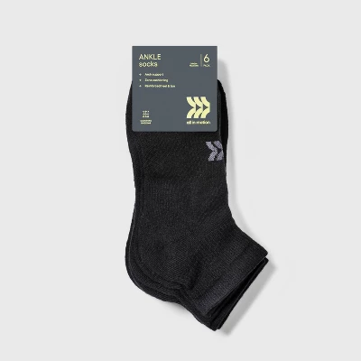 Women's Cushioned 6pk Ankle Athletic Socks - All In Motion™ 4-10 3 Women's Cushioned 6pk Ankle Athletic Socks - All In Motion™ 4-10