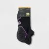 Women's Cushioned Active Striped 6+1 Bonus Pack No Show Tab Athletic Socks - All In Motion™ Black 4-10