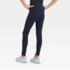 Girls' Everyday Soft Crossover Waistband Leggings - All In Motion™ -All In Motion GUEST 6087dc1e c824 48d3 ad24 b0bd04e14b6d