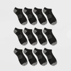 Men's No Show Striped Athletic Socks 12pk - All In Motion™ 6-12 -All In Motion GUEST 680fb7ea c48a 405e a54e 1e6cb85996f7