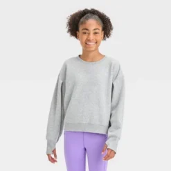 Girls' Fleece Pullover Sweatshirt - All In Motion™ -All In Motion GUEST 6a2fbcde ac63 4d27 b5db 2946cc56c64c