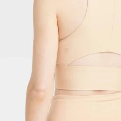 Women's Light Support Brushed Sculpt High-Neck Sports Bra - All In Motion™ -All In Motion GUEST 6bd9221a 2d4e 4d13 b5ae 8435ed90d8b7