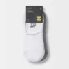Women's Extended Size Cushioned 6pk Liner Athletic Socks - All In Motion™ - White/Heather Gray/Black 8-12