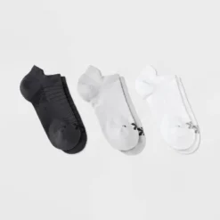 Women's 3pk Mesh Striped No Show Tab Socks - All In Motion™ White/Light Gray/Dark Gray 4-10: Arch Support, Cushioned 7 Women's 3pk Mesh Striped No Show Tab Socks - All In Motion™ White/Light Gray/Dark Gray 4-10: Arch Support, Cushioned -All In Motion GUEST 6c5c2f68 e738 4175 ba05 3dfb18a53166