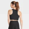 Women's Light Support Rib Racerback Longline Sports Bra - All In Motion™ -All In Motion GUEST 75c323d9 9e83 426e bbd5 ddb44bc2e1a4