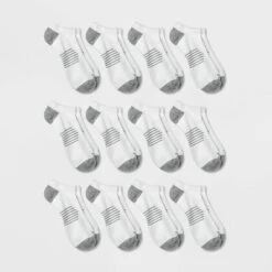Men's No Show Striped Athletic Socks 12pk - All In Motion™ 6-12 -All In Motion GUEST 75deaf1d 82d0 4b4d 9f6d 266242ac5665
