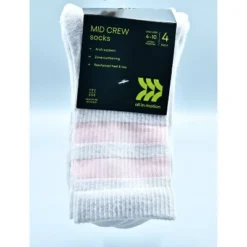Women's Cushioned Varsity 4pk Short Crew Socks - All In Motion™ -All In Motion GUEST 775edb10 0cca 4e73 8e01 b0daeea819af
