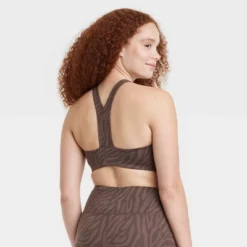 Women's Light Support Brushed Sculpt Unpadded Bra - All In Motion™ -All In Motion GUEST 77ee58c2 9741 4b4c 9308 ddb026ee266f