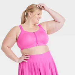 Women’s High Support Sculpt Zip Front Bra - All In Motion™ -All In Motion GUEST 794ac59f 0b13 4d58 9f6b 4435a2fb40b3