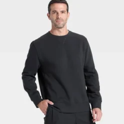 Men's Active Comfort Fleece Crewneck Sweatshirt - All In Motion™ -All In Motion GUEST 7c9c7b6b 7a92 4ad1 8d32 df49323a2f3f