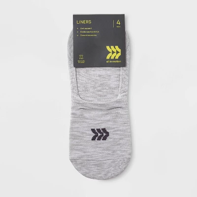 Women's Spacedye Lightweight 4pk Liner Athletic Socks - All In Motion™ - Gray/Black 4-10 3 Women's Spacedye Lightweight 4pk Liner Athletic Socks - All In Motion™ - Gray/Black 4-10