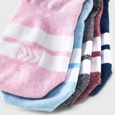 Women's 6pk Lightweight Varsity Striped Liner Athletic Socks - All In Motion™ Assorted Colors 4-10 4 Women's 6pk Lightweight Varsity Striped Liner Athletic Socks - All In Motion™ Assorted Colors 4-10 - Image 2