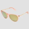 Women's Round Sunglasses With Mirrored Polarized Lenses - All In Motion™ Pink -All In Motion GUEST 82e0d68f 0edb 4000 82dd 953480ef00fc