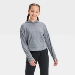 Girls' Soft Stretch Hoodie - All In Motion™ -All In Motion GUEST 83c2758e d067 4851 bf1c e7a6cdc574bd