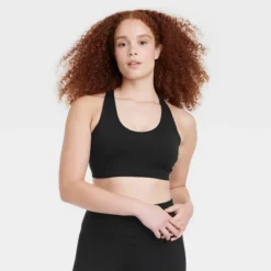 Women's Light Support Brushed Sculpt Unpadded Bra - All In Motion™ -All In Motion GUEST 8b319814 8ed1 4d2b 88dc 1bb438e0759b