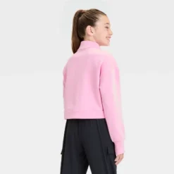 Girls' Airy Sleek 1/2 Zip Sweatshirt - All In Motion™