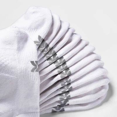 Women's Extended Size Cushioned 6+1 Bonus Pack No Show Athletic Socks - All In Motion™ White 4 Women's Extended Size Cushioned 6+1 Bonus Pack No Show Athletic Socks - All In Motion™ White - Image 2