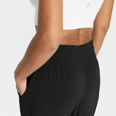 Women's Tapered Stretch Woven Mid-Rise Pants - All In Motion™ 7 Women's Tapered Stretch Woven Mid-Rise Pants - All In Motion™ - Image 5