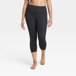 Women's Contour Power Waist High-Rise Capri Leggings 20" - All In Motion™ Black -All In Motion GUEST 93bda2f0 1a77 4739 85b3 d7d810319df2