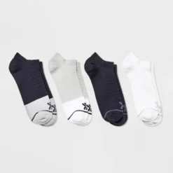 Women's 4pk Colorblock No Show Athletic Socks - All In Motion™ 4-10 -All In Motion GUEST a4637fe1 5ebf 499c 8cbe ccb5f636d83f