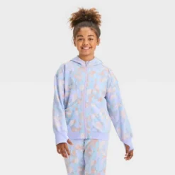 Girls' Fleece Full Zip Hooded Sweatshirt - All In Motion™ -All In Motion GUEST a4bc193a c73c 42cd be41 e2757aef5d1b