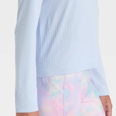 Girls' Seamless Long Sleeve Round Neck T-Shirt - All In Motion™ 4 Girls' Seamless Long Sleeve Round Neck T-Shirt - All In Motion™ - Image 2