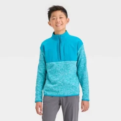 Boys' Fleece ¼ Zip Sweater - All In Motion™ -All In Motion GUEST aa10575e 4858 4357 8739 895cf02ecd90