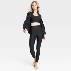 Women's Effortless Support High-Rise 7/8 Leggings - All In Motion™ -All In Motion GUEST ac5b3b64 7b13 4587 9098 294a3e0deca1