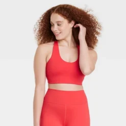 Women's Light Support Brushed Sculpt Unpadded Bra - All In Motion™ -All In Motion GUEST ac889ea1 a9c5 46d7 9bd4 265d36d36c78