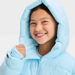 Girls' Puffer Jacket - All In Motion™ -All In Motion GUEST b164bb4f 1262 4f77 b1df 0a40ca65337b