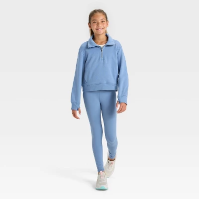 Girls' Active Comfort 1/2 Zip Pullover - All In Motion™ 4 Girls' Active Comfort 1/2 Zip Pullover - All In Motion™ - Image 2